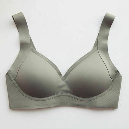Cozy☁️軟QQ寬肩無痕集中無鋼圈仿生乳膠杯防下垂收副乳內衣